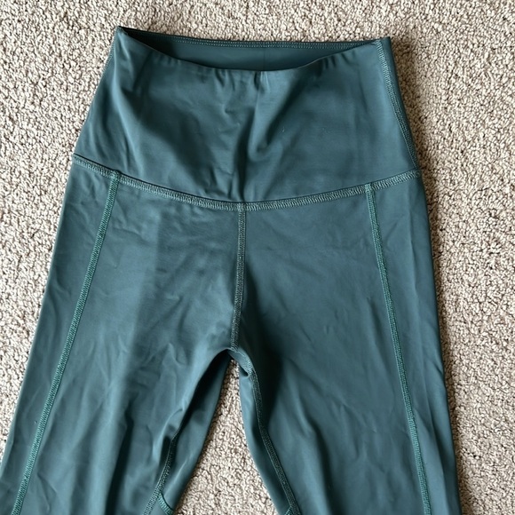 Beyond Yoga Green Silky Material High Waisted Performance Leggings - Picture 3 of 8